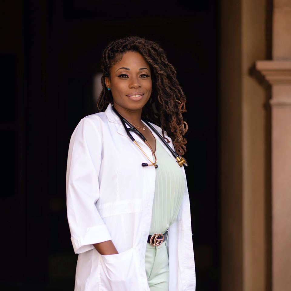 black nurse practitioner working
